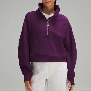 *read description*Lululemon Magenta Scuba Funnel-Neck Half Zip XS/S